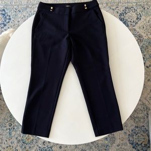 LOFT Julie trousers. Size 6P. Navy.